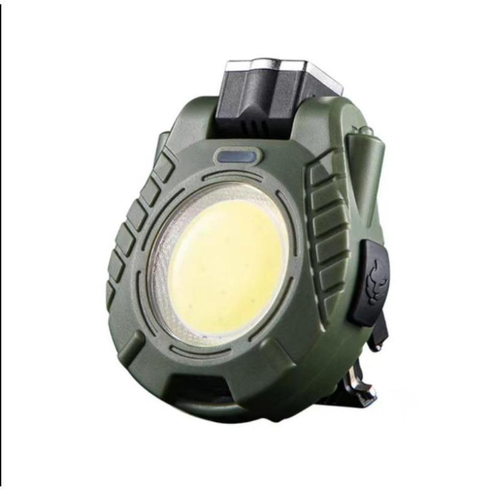 Mini LED Work Light Portable Pocket Flashlight Keychains USB Rechargeable For Outdoor Camping Small Corkscrew