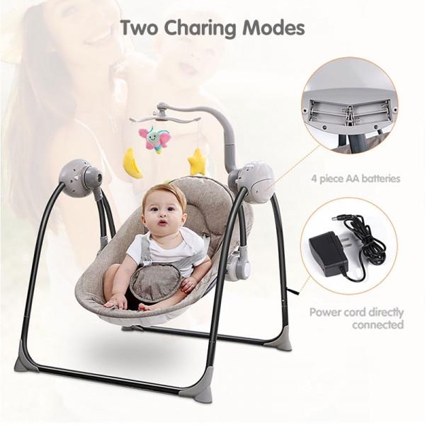 foldable baby cradle swing