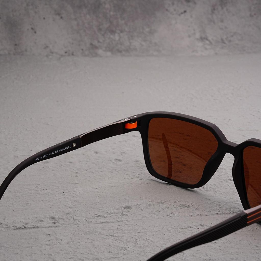 New Retro OGA Series Polarized Sunglasses - Classic Square Frame with Spring Hinges for Driving & Sports