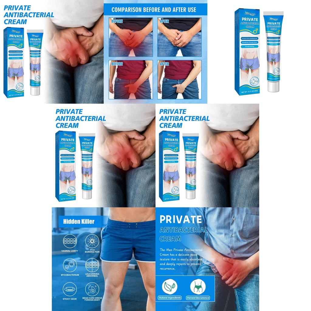 Soothing Men's Skin Itch Relief Cream For Inner Thighs Gentle Moisturizing Formula