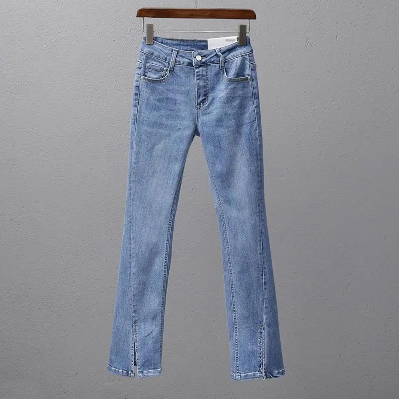 Slit Flared Jeans Donna Estate e Primavera Slim Slim Vita alta Pantaloni  Sottili Cropped acquista in modo economico — spedizione gratuita,  recensioni reali con foto — Joom