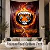 Custom Text Tapestry Hull City Print Wall Tapestry Indoor Living Room Wall Decor
