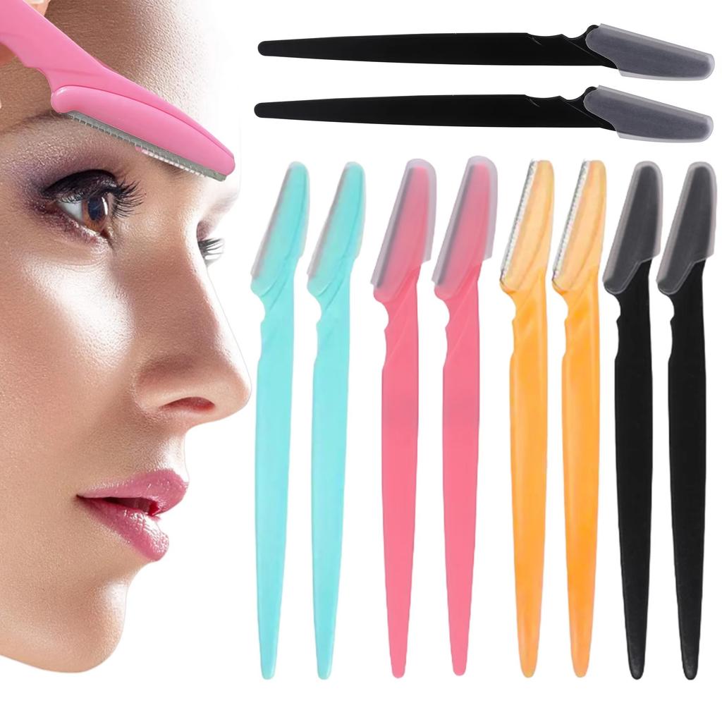 5/10/15Pcs Eyebrow Trimmer Makeup Tools Safe Eye Brow Razor Face Body Hair Removal Shaver Blades Woman Eyebrows Shaping Knife