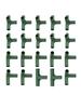 20pcs 16mm Round Tube Three-Way Four-Way Five-Way Greenhouse Frame Building Connector Flower Rack Greenhouse Frame Structure