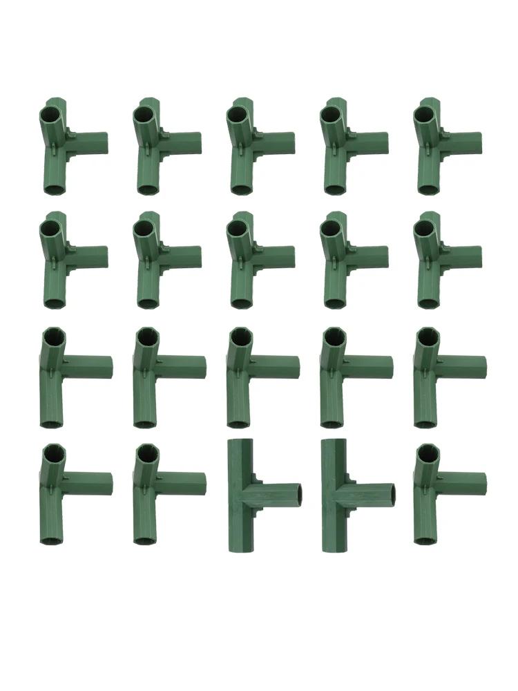 20pcs 16mm Round Tube Three-Way Four-Way Five-Way Greenhouse Frame Building Connector Flower Rack Greenhouse Frame Structure