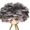 Modern USB Table Lamp, LED Night Lampshade Desk Lighting Metal Crafts Decorative Bedside Lamp for