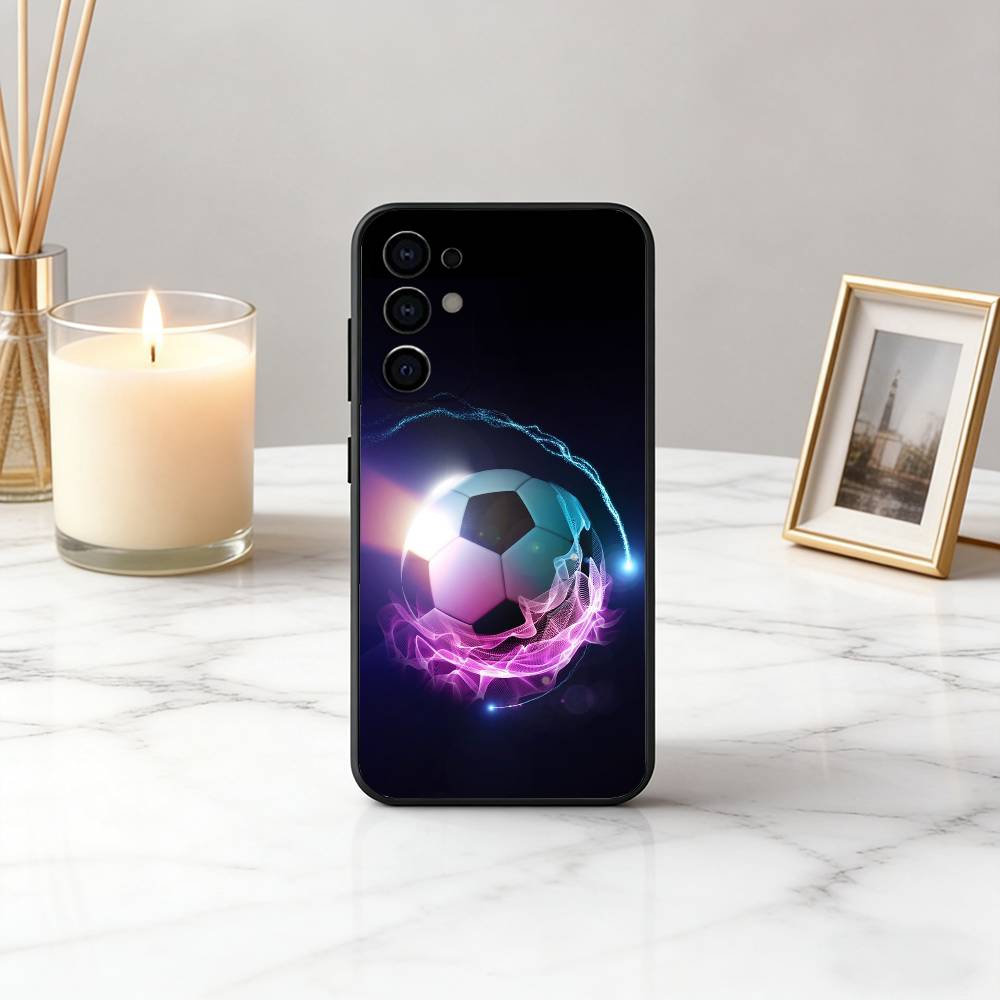 Cool F-Football Photo Phone Case For Samsung S25,S24,S21,S22,S23,S30,Ultra,S20,Plus,Fe,Lite,Note,10,Black Cover