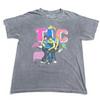 TLC Kicking Group Tee Shirt Adult Size Medium Gray Fade Vintage Style Distressed