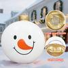 1Pc Inflatable White Snowman Christmas Ball Pvc Giant Ball Christmas Xmas Tree Decoration Xmas Gift