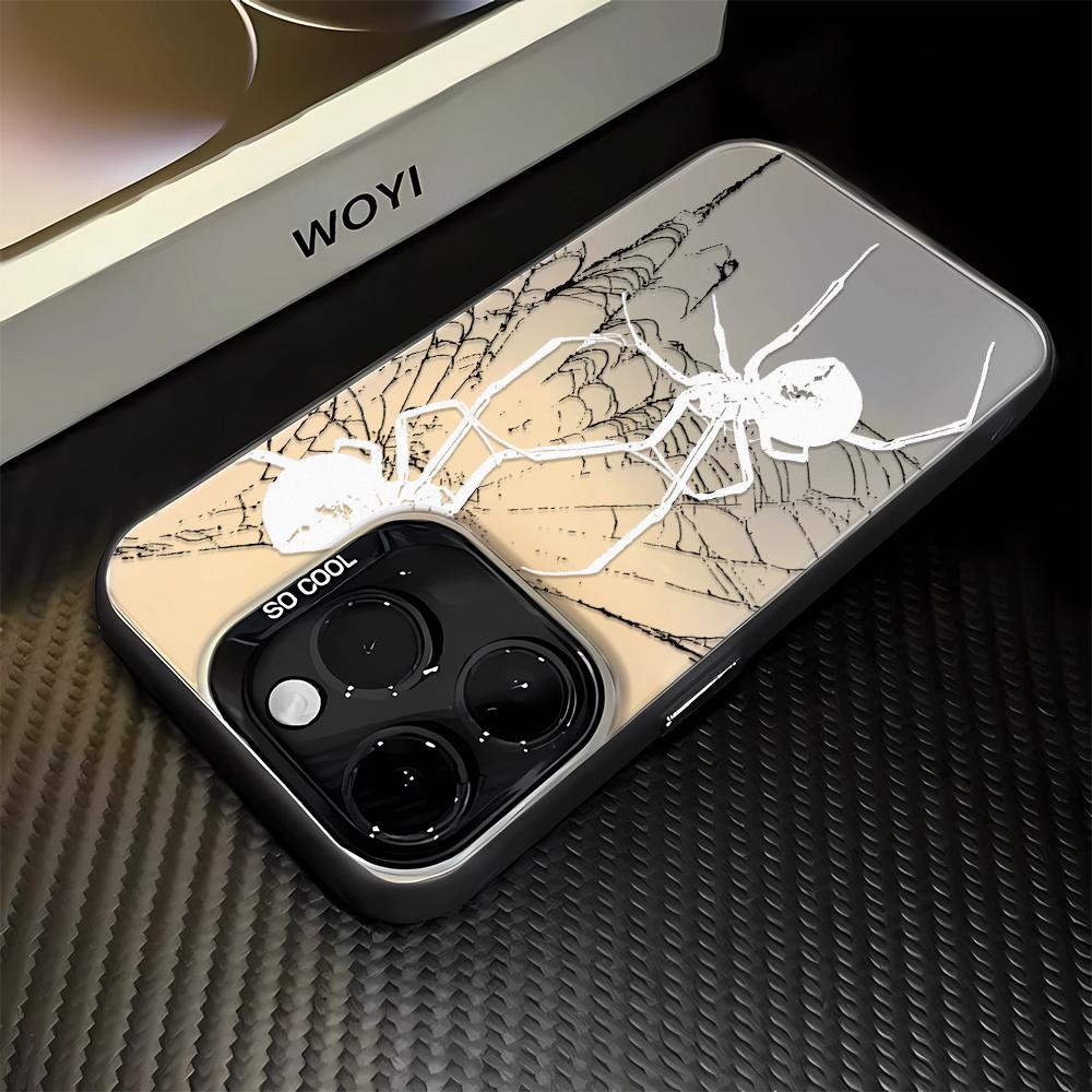 Spiders Weave Webs Phone Case For IPhone 16 14 15 Plus 11 12 13 17 Pro Max Case 16E 17 Air Shockproof Hard Pattern Cover Fundas