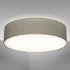 Textile Design LED Ceiling Light - B.k.licht - 2 E27 Sockets - Taupe Color - Ø38cm