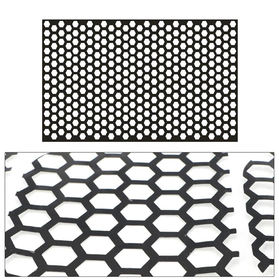 Black Car Rear Tail Light Cover Honeycomb Sticker Tail-lamp Decal Accessories