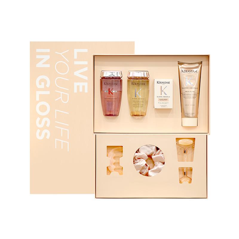 Керастаз Серия Glaze Rose Восстановление, Увлажнение и Контроль Жирности 250 мл + 250 мл + 45 мл + 250 мл коричневый