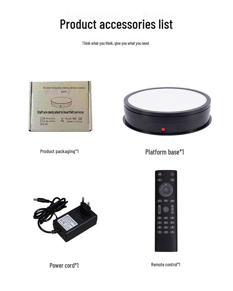 360° LED Adjustable Rotating Display Stand