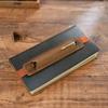 Top Leather Pencil Bag with Elastic Band, Retro Pen Case Holder for Travel Notebook, Portable Pen Pouch School Office Stationery