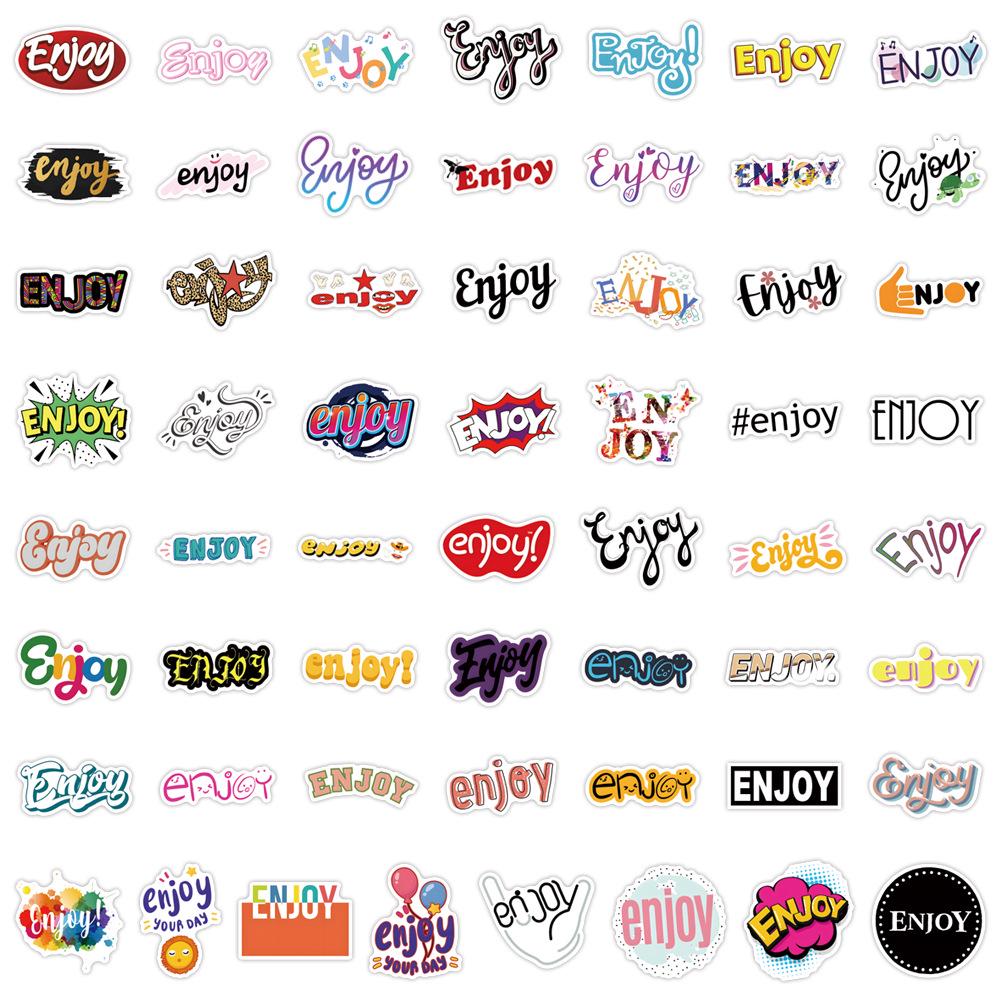 

55 Cartoon Graffiti Stickers for Planners, Water Bottles, and Computers - Waterproof and Decorative Sheets