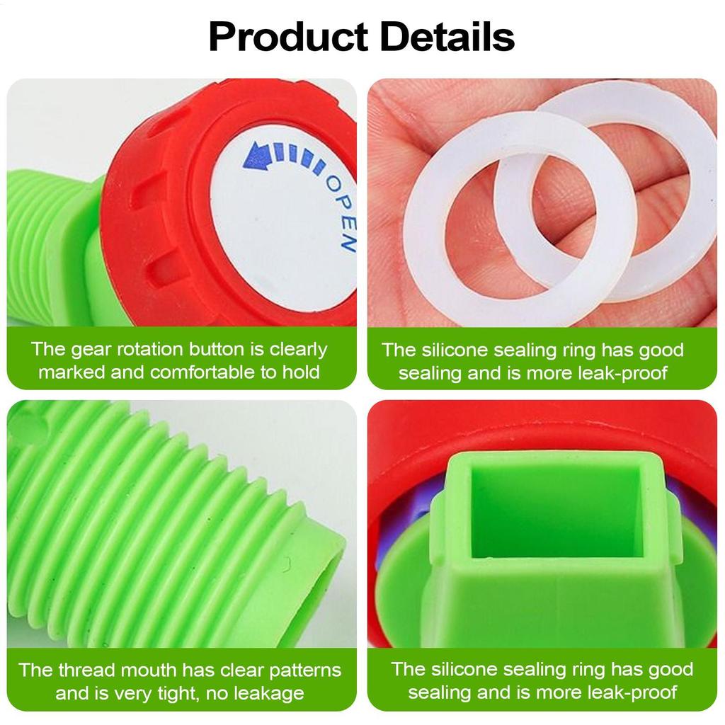 1 Pc Water Faucet Tap Knob Type Plastic Outdoor Water Faucet Tap Replacement For Water Tank Bucket For Wine Bottle Juice Bottle