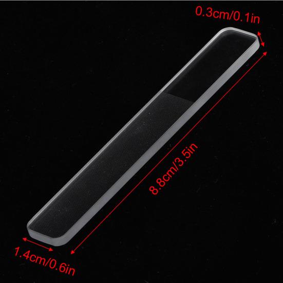 Pro 2-sidig glass neglefil Sliping Polering Sliping Manikyrverktøy