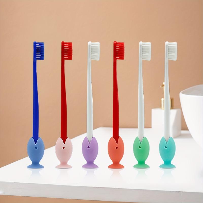 6PCS Toothbrush Cover, Cute Fish Shaped Toothbrush Holder,Portable Travel Toothbrush Protector, Bathroom Toothbrush Cover Holder