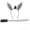 LEDMOMO Donkey Ear Headband with Tail Set for Kids, Donkey Cosplay, Parties, Costumes, Carnivals, and More