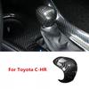 For Toyota C-HR CHR 2016- Carbon Fiber Inner Gear Shift Knob Cover Trim