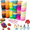 Ultra-lightweight clay 72-color set DIY toy handmade tools included. Suitable boys girls perfect birthday gifts. Natural drying play recommended ages