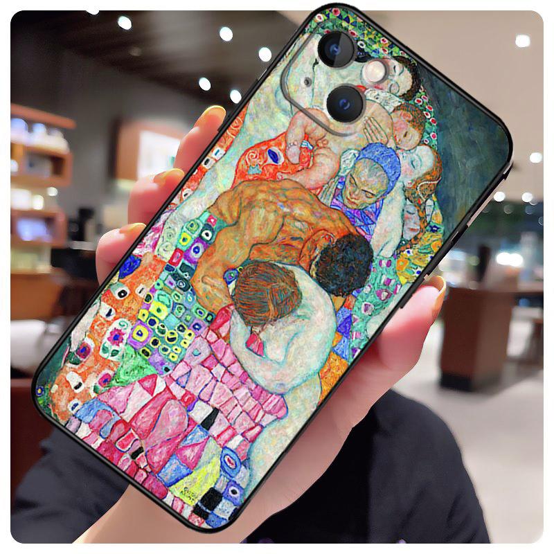 Kiss by Gustav Klimt Case For iPhone 15 Pro Max 14 13 12 11 16 17 Pro Max mini 15 16 Plus 16e 17 Air Phone Cover