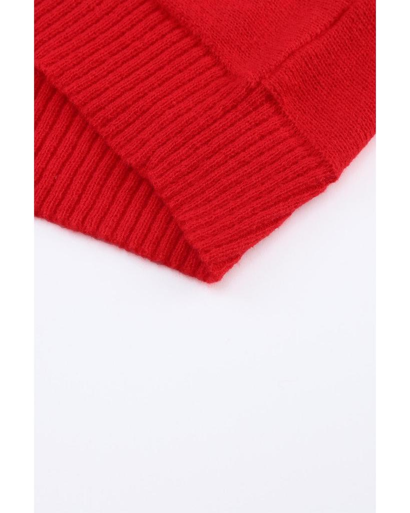 Azura Exchange Embroidered High Neck Sweater