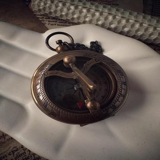 

Компас с солнечными часами, функциональный, 5,08 см