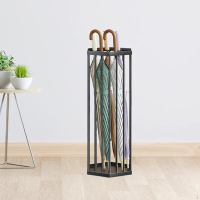 Hexagon Umbrella Storage Rack Stand Free Standing Space Saving Multifunctional Organizer