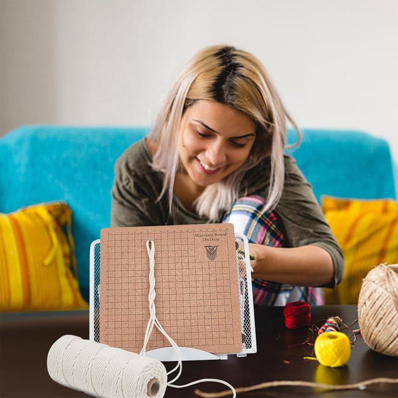Makramee-Brettständer-Set Verstellbare Makramee-Werkzeuge Quastenbrett-Set Flecht-Bastel-Hilfsbrett Zum Fixieren von DIY-Strickarbeiten