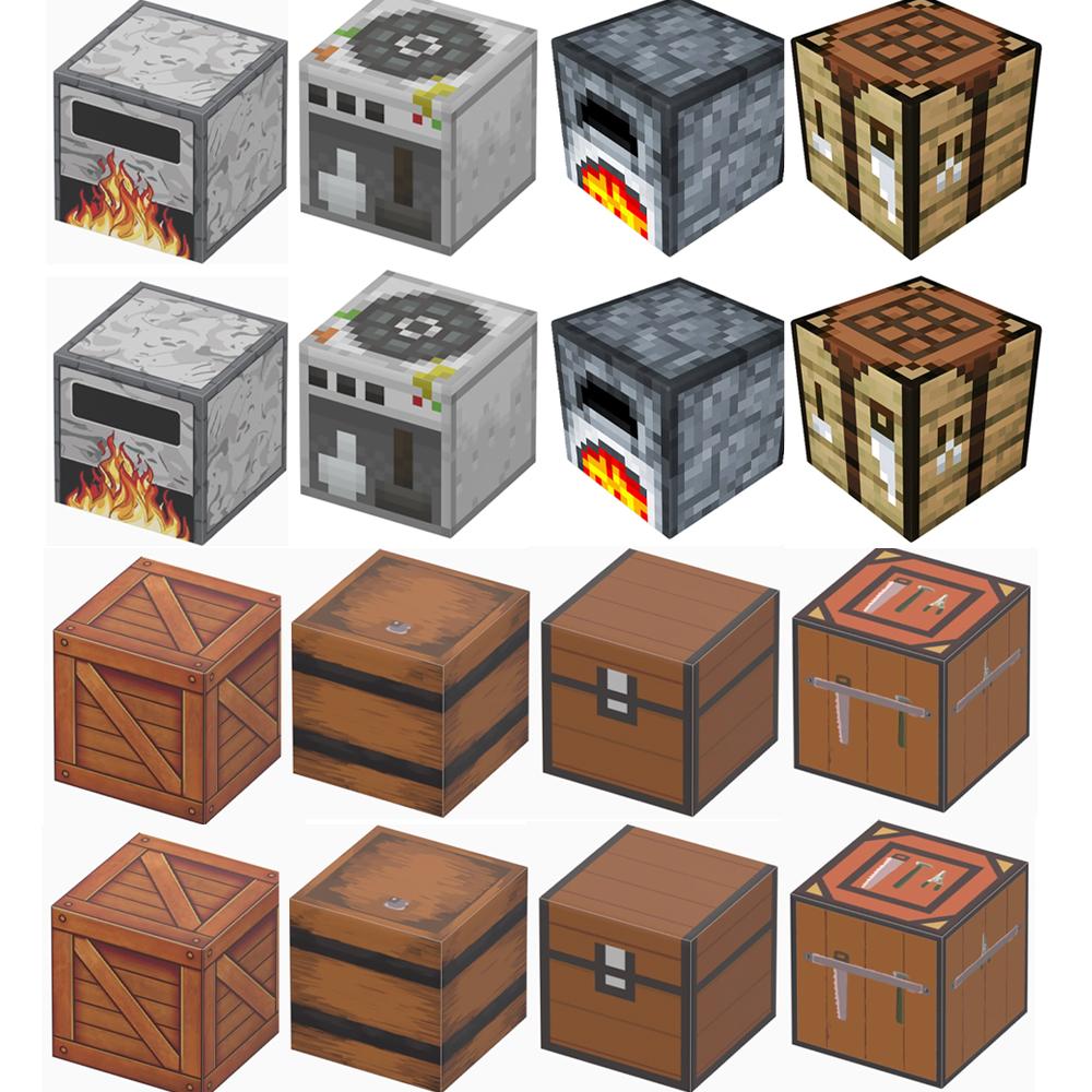 Pixel-Stil Mineral Magnet Welt Magnetische Bausteine Montage Ersatzteile Sensorisches Spielzeug für Kinder DIY Tierwürfel Grundplatte