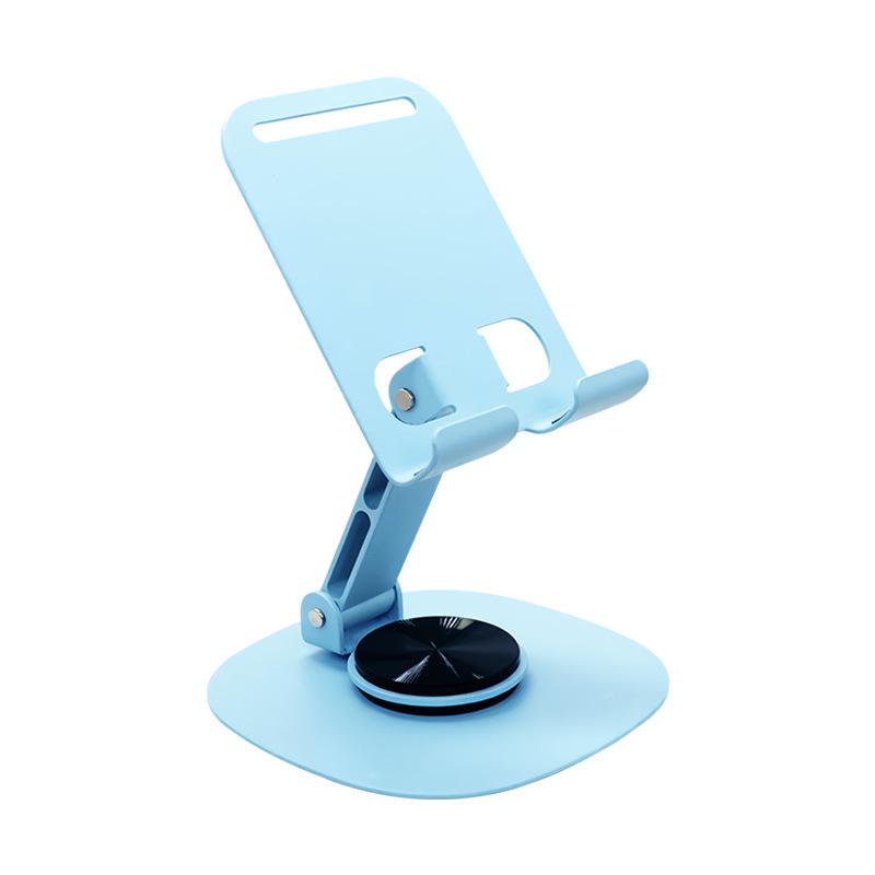 360° Rotating Full Metal Desktop Phone Stand - Telescopic, Folding, Logo Engraving, Ideal for Live Broadcast