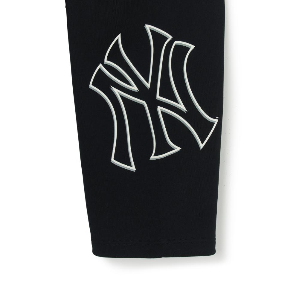 MLB New York Yankees Letter Mid-Rise Tapered Knit Joggers Unisex Joggers Black 3APTB0341-50BKS