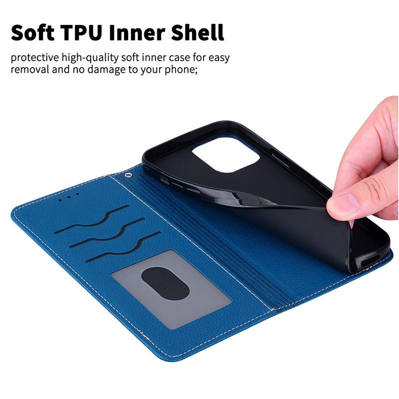 Solid Color PU Leather Flip Phone Case For OPPO Reno 7 5G 5 6 7 Pro 6Pro Plus Case OPPO Find X5 Lite X 5 Pro Wallet Card Cover