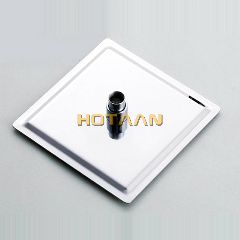 . 12 Inch 30x30cm Square Stainless Steel Ultra-thin Shower Head Rainfall Shower Head Chuveiro YT-5115-12