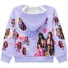 36379 Manteau Veste Enfant Fille KATSEYE Imprimé Manches Longues à Capuche Fermeture Éclair
