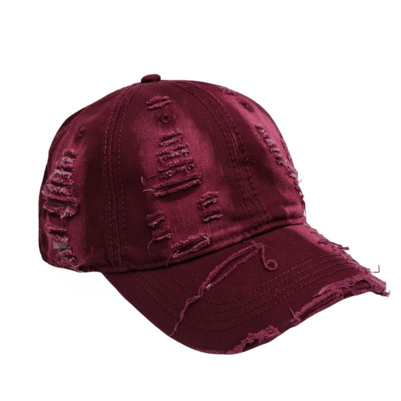 Zerrissene Baseballkappe im Vintage-Stil für Damen/Herren, Sonnenschutz-Schirmmütze für den Außenbereich