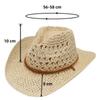 Vintage Western Cowboy Sun Hat Men Women Straw Hat Outdoor Travel  Ethnic Style Gift UV Protection Cap Chapeau Beach Hat