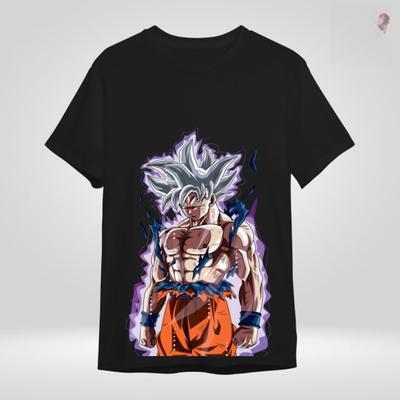 Amerikanisches Retro Unisex T-Shirt Son Wukong Dragon Ball Sommer Neu Retro Mode Herren- und Damen-Streetwear
