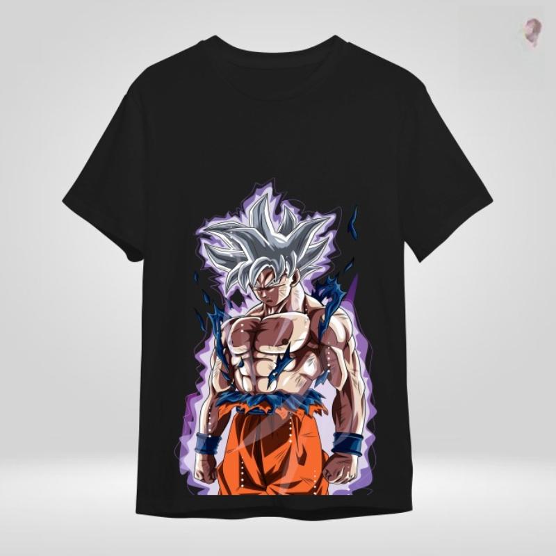 American Retro Unisex T-shirt Sun Wukong Dragon Ball Summer New Retro Fashion Men's and Women's Streetwear