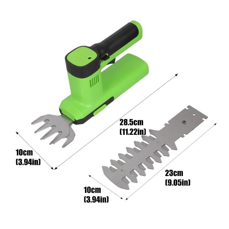 Rechargeable Lawn Edger And Bush Pruner With Carbon Steel Blades Suitable For Small Yard Landscaping