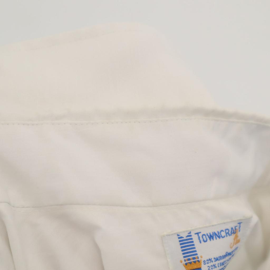 TOWNCRAFT 70s vintage Long sleeve shirt white PENNEYS Men's Used