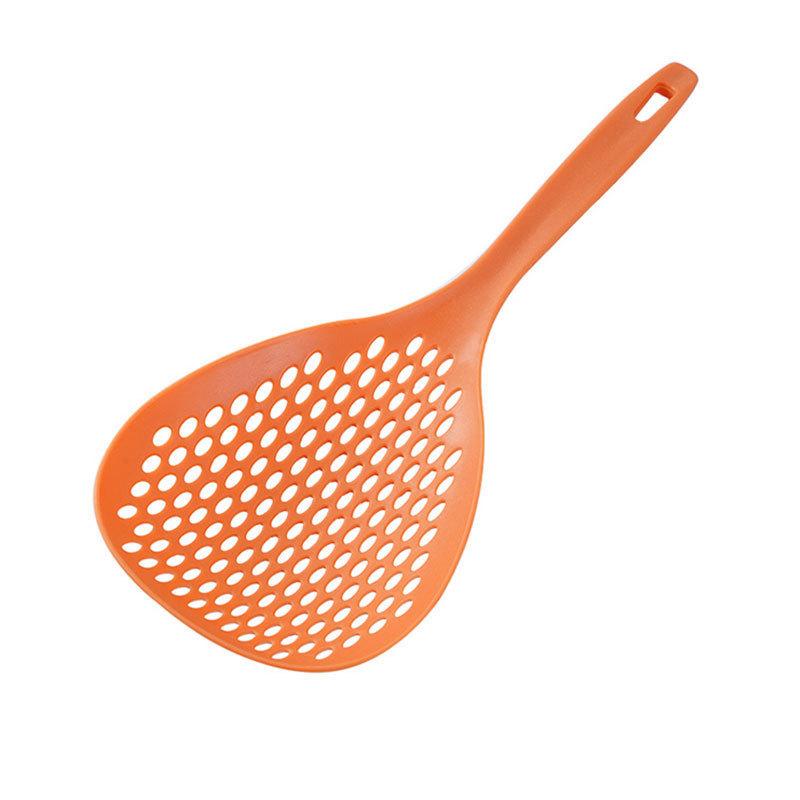 Strainer Scoop Colander Slotted Pasta Spoon Plastic Skimmer Spoon with Handle Food Drain Shovel for Kitchen Cooking KTY