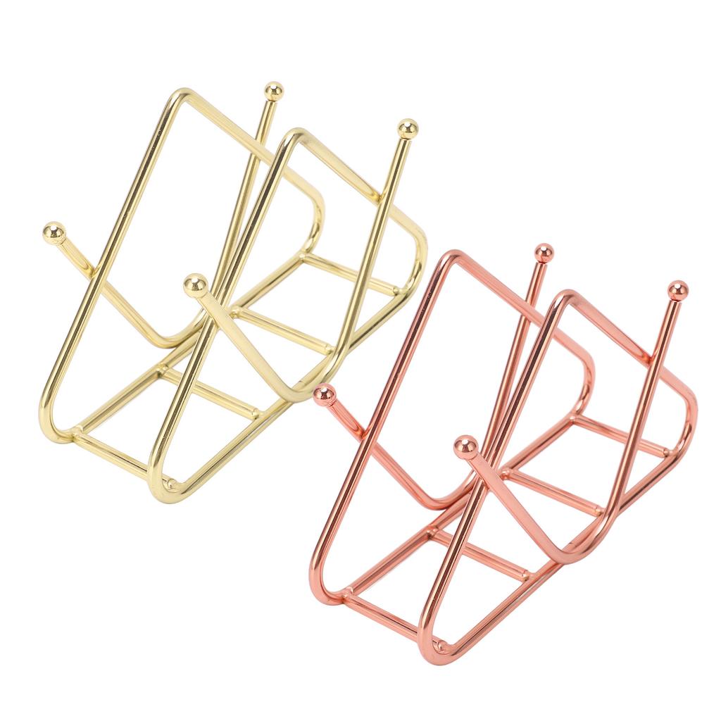 Napkin Holder Iron Art Vertical Style V Shape Large Capacity Bottom Thickening Widening Design Paper