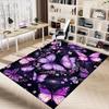 1PC Butterflies Flowers Non-Slip Floor carpet, Office, family, bedroom, Studio - Large Area Rug, Vibrant Colors, Longlasting Material-X446