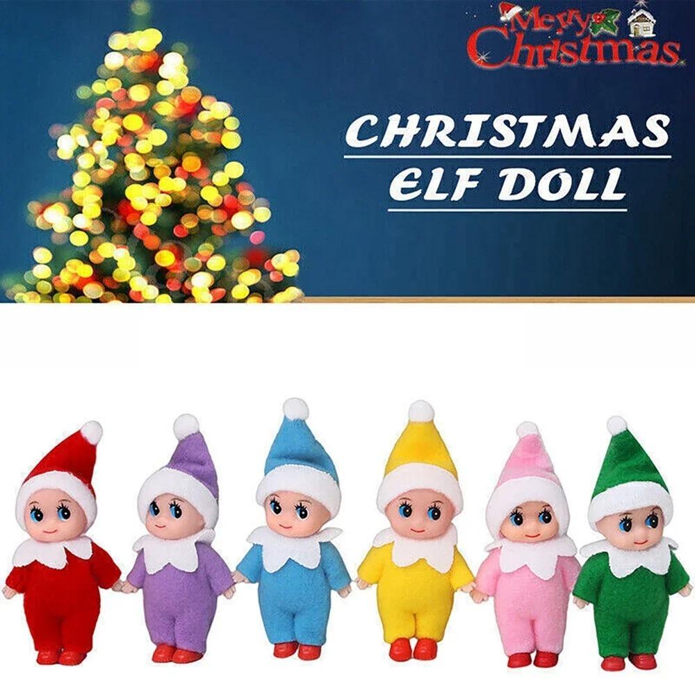 Baby -Christmas Elf Doll Pendants Xmas Oranments Merry Christmas Decor Gifts Noel Happy New Year Natal Kids Gifts