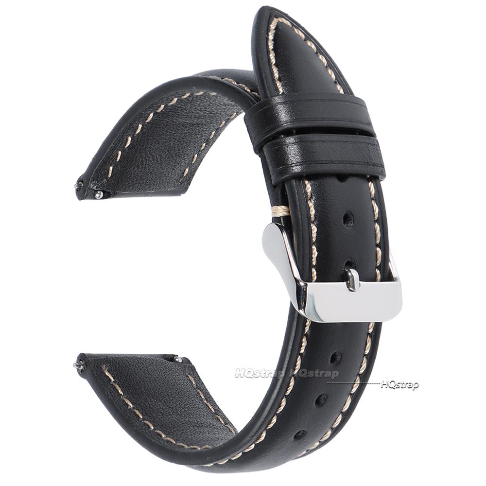 Vintage Oil Wax Leather Watch Strap 18mm 19 20mm 21 22mm Cowhide Watchband for Seiko for Omega Universal Quick Release Bracelet