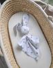 Soft, cuddly cotton bunny blanket - Gray Stars