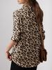 2026 New Elegant Women's Chiffon Leopard Print Slimming Top